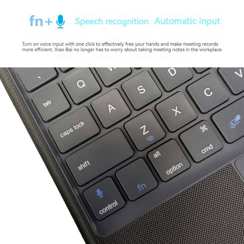 Xumu Magnetic Touchpad Wireless Bluetooth Keyboard Case For iPad Pro 11 3th gen 2021 Air 4 4th gen Air 5 5th gen 10.9 inch 2020 2018 Not Detachable Trackpad Vertical Split Leather Holder Stand Protection Cover
