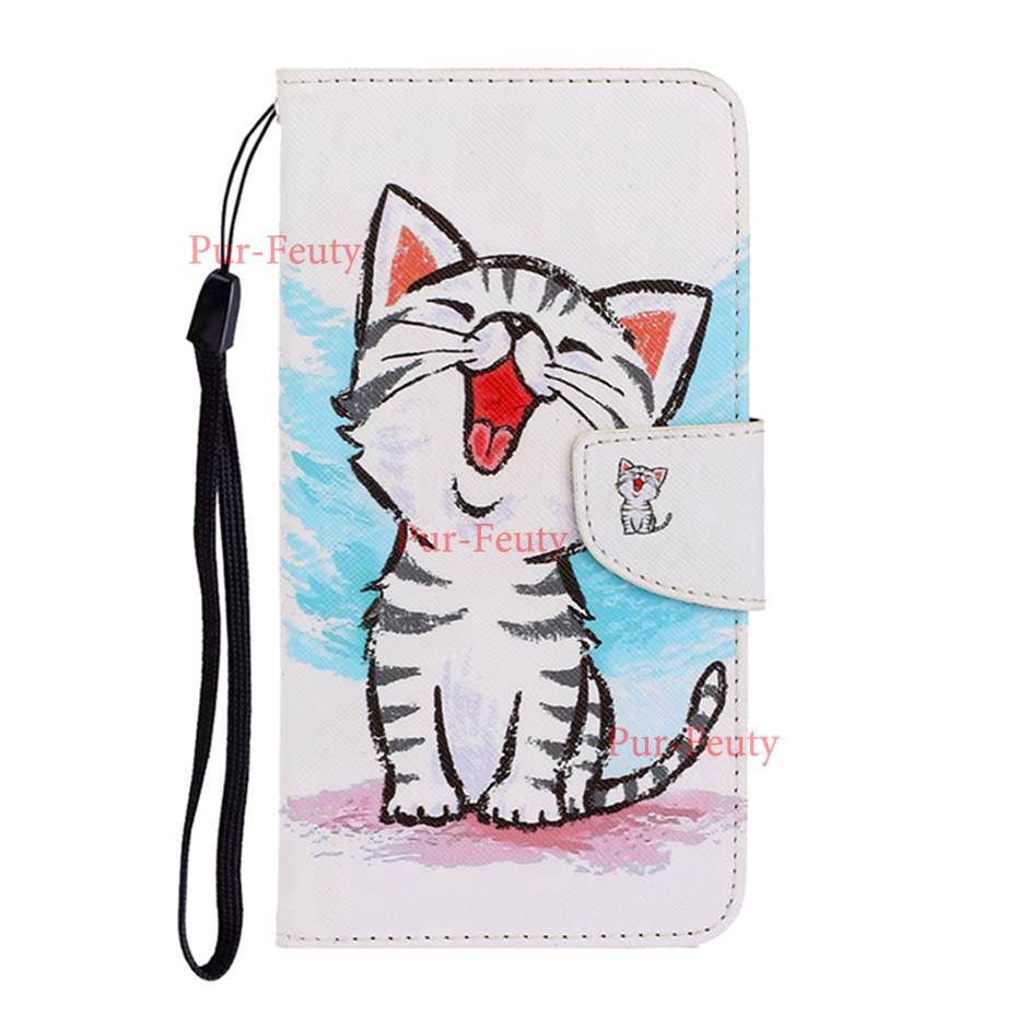 For Samsung Galaxy M11 fashion Flip Pu Leather Wallet  Painted Case For Samsung Galaxy A01 A11 A21 A41 Book Style Phone Case