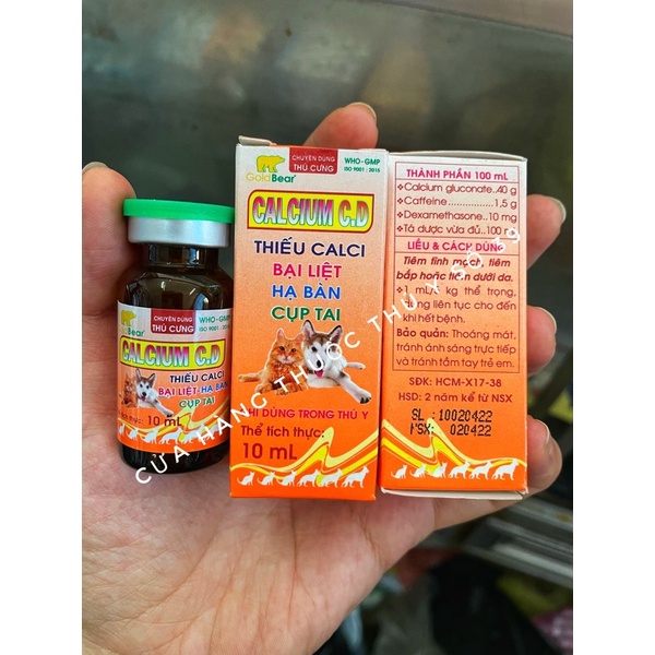 CALCIUM C.D  dùng cho chó mèo Hạ bàn, cụp tai