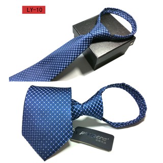 Cà vạt lười nam đẹp, cao cấp (than chấm trắng)