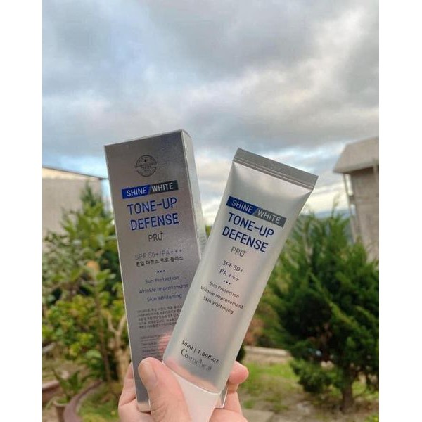 Kem Chống Nắng COSMEHEAL Shine White Tone Up Defense Pro+ SPF 50, PA+++ Dưỡng Trắng
