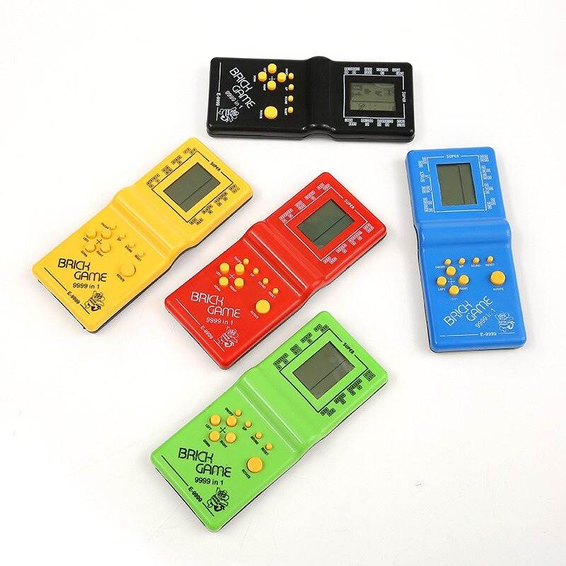 Máy Chơi Game Xếp Gạch Cầm Tay Màn Hình LCD Nhạc Game Thập Niên 80 90 Vui Nhộn 4 nút máy game cổ điển