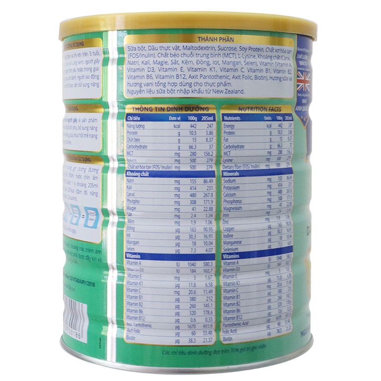 Sữa VitaDairy OGGI Tăng cân cho người gầy 900g