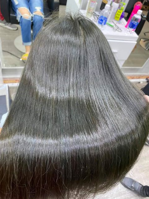 Thuốc nhuộm tóc màu nâu rêu đá Ship