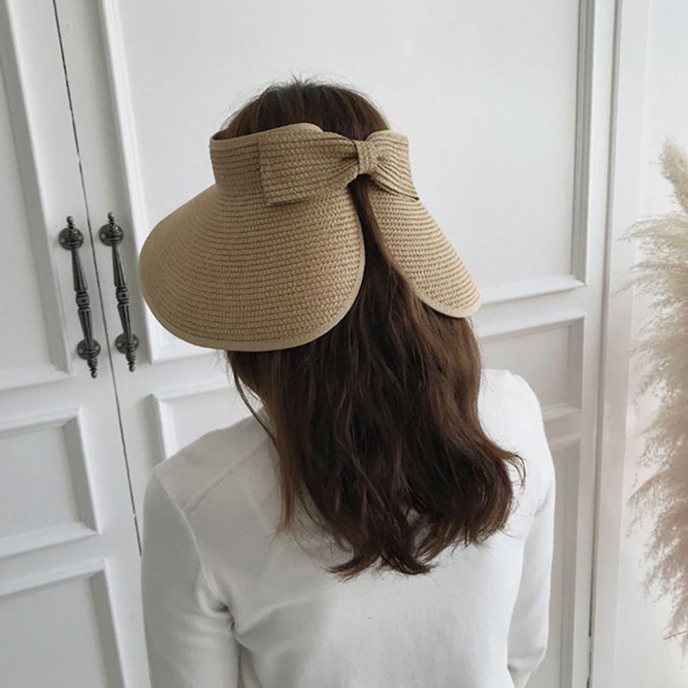 Mũ Cói Rộng Vành Hở Chóp Chống Nắng Thời Trang Đi Biển Cho Nữ