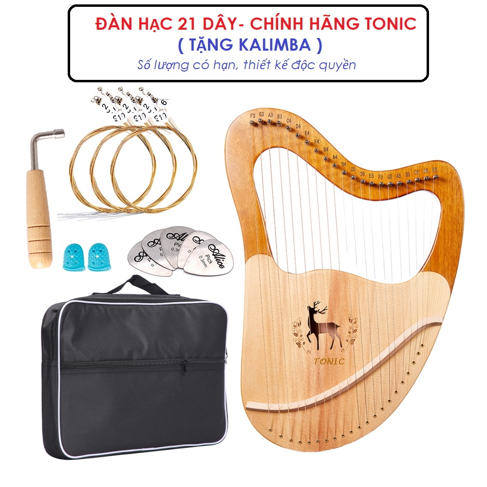 [LYRE 16 DÂY CEGA TRÒN] Đàn hạc cầm tay LYRE HARP CEGA-IM023 đày đủ phụ kiện 16 DÂY Âm vang phím chuẩn