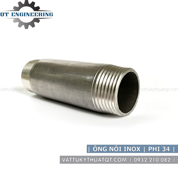 Ống nối inox2 đầu ren ngoài  | Phi 13,17,21,27,34,42,49