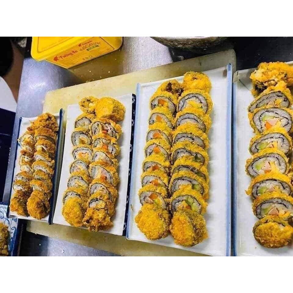 [hcm - hỏa tốc] GYMBAP CHIÊN SIÊU TO ĐẦY ĐẶN (hộp 5 thanh) - thucphamnuongfood