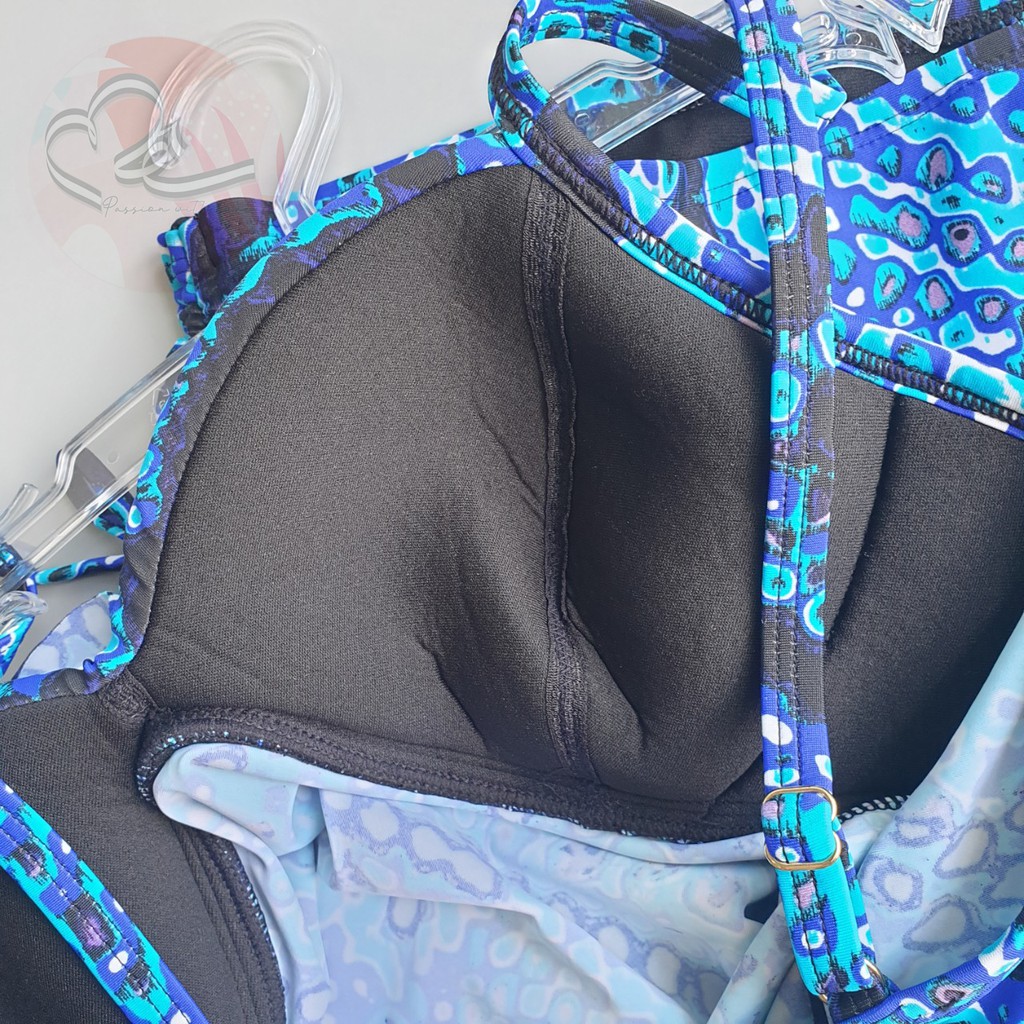 Bộ bơi hai mảnh áo dây cách điệu ngực Sofia xuất khẩu Châu Âu