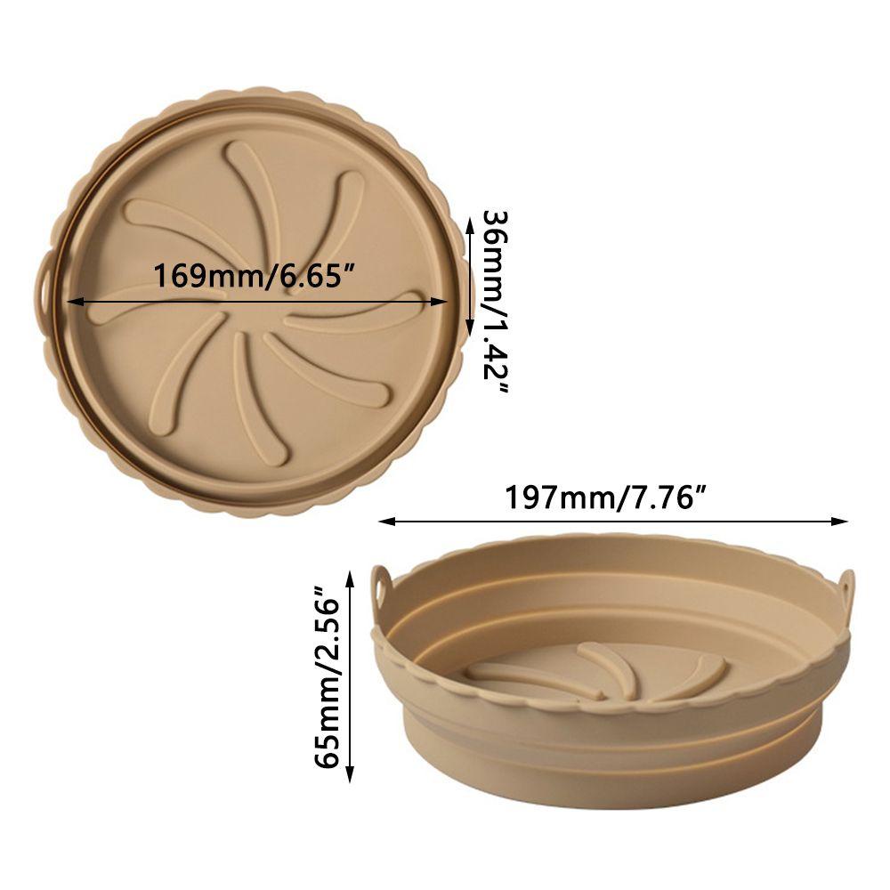 Khay Nướng Bánh Pizza Bằng Silicone Có Thể Gấp Gọn Tiện Dụng