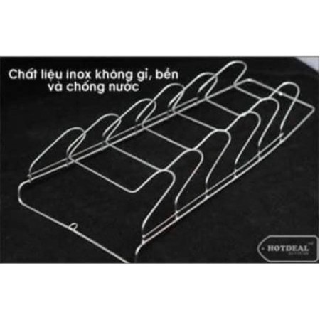 [ BAO GIÁ TOÀN QUỐC ] GIÁ CÀI VUNG INOX 6 TẦNG SIÊU TIỆN DỤNG