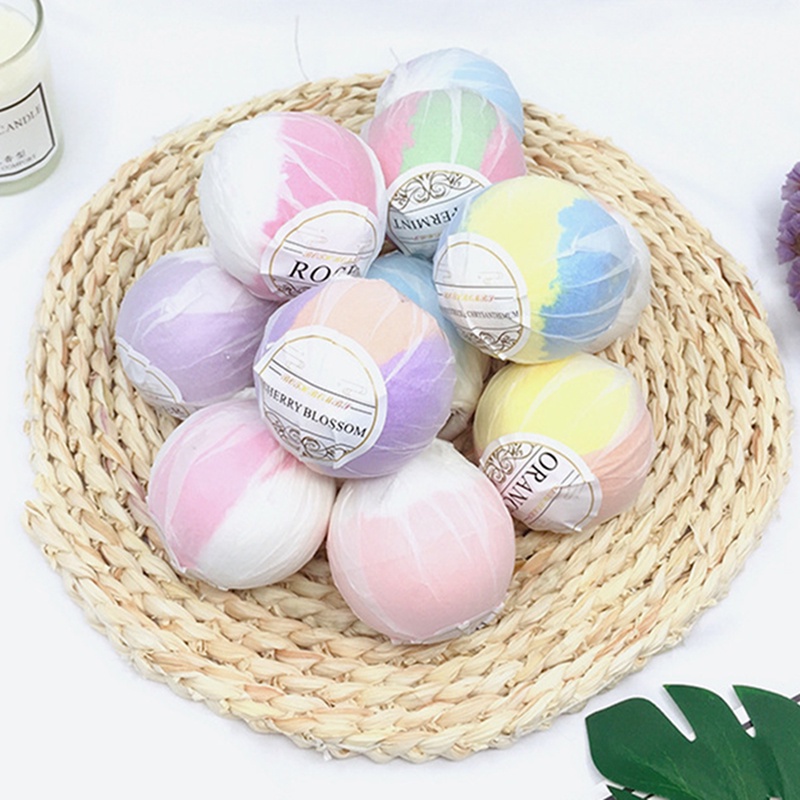 Set 12 bom tắm làm quà tặng sinh nhật thủ công tự nhiên lấp lánh cho nữ