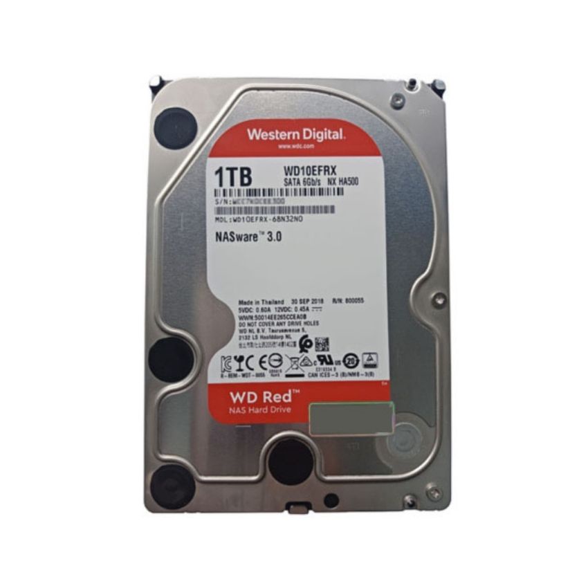 Ổ cứng gắn trong Western Red 1TB 5400rpm SATA 3/ 64MB Cache - Hàng chính hãng bảo hành 36 tháng