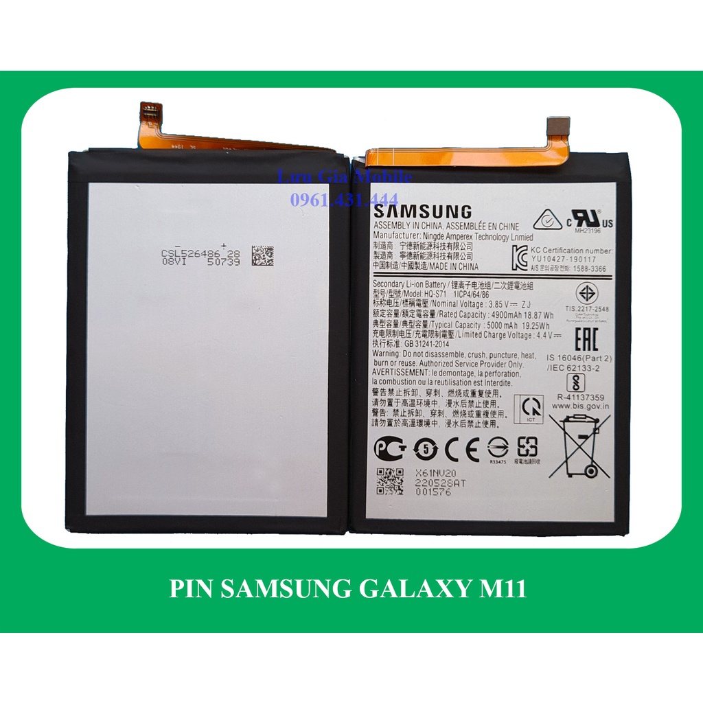 Pin Samsung Galaxy M11 zin hãng - Zin Nhập Khẩu