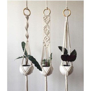 [SALE 99K] Dây treo chậu cây macrame, mành dây treo chậu cây macrame