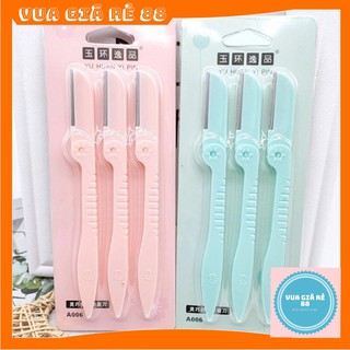 DAO CẠO LÔNG MÀY ❤️FREE SHIP❤️ DAO CẠO SET 3 LƯỠI DAO SẮC BÉN