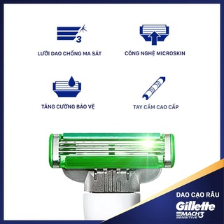 Dao Cạo Râu GILLETTE Mach3 Sensitive