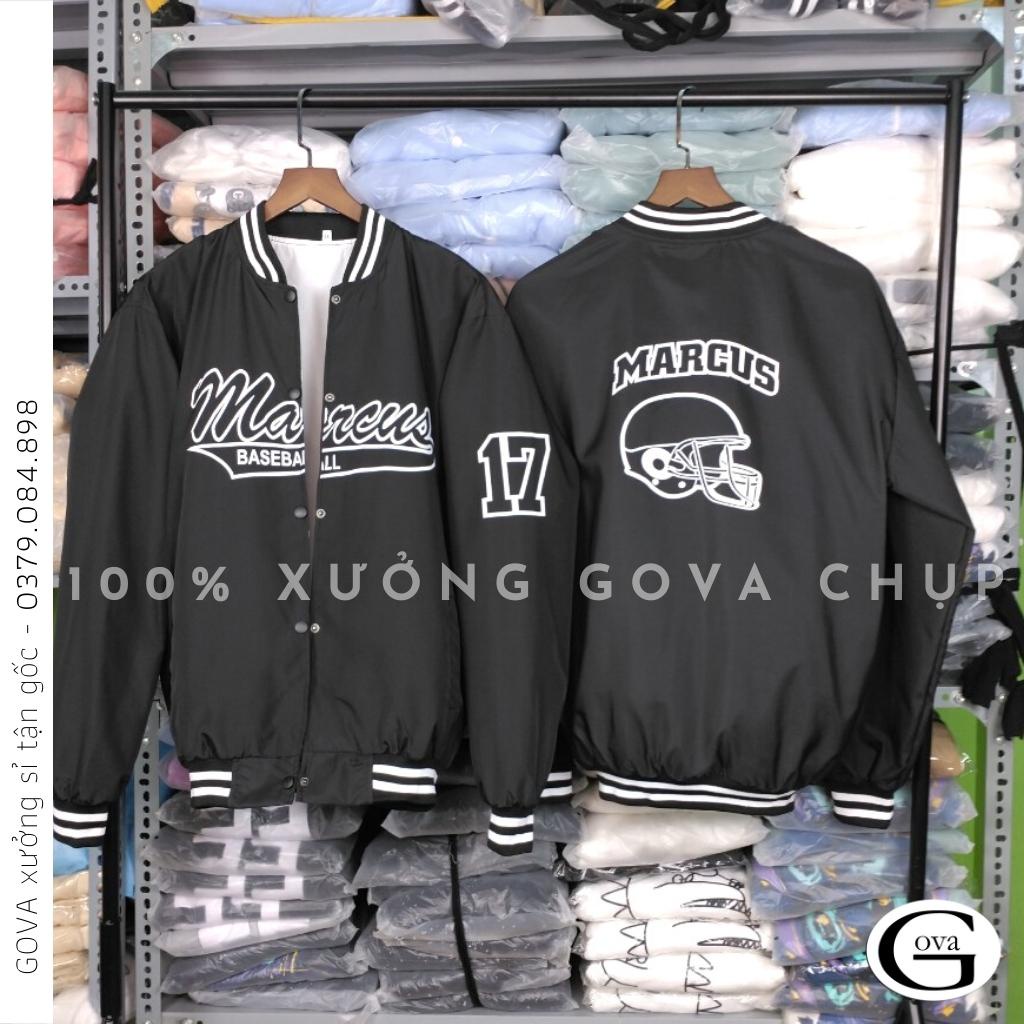 Áo khoác Bomber dù MC MARCUS form rộng 2 lớp nam nữ Unisex GOVA