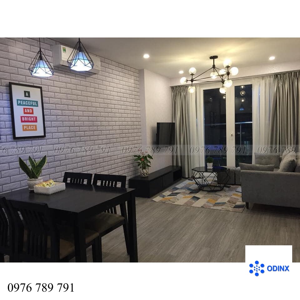 Giấy Dán Tường Giả Gạch Trắng 3d Có Keo Sẵn Cuộn 10m- Decal Dán Tường Chống Thấm Nước ODINX