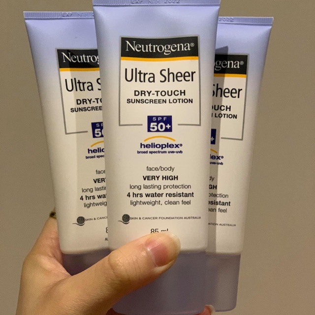 Kem chống nắng Neutrogena Ultra Sheer dry touch spf 50+