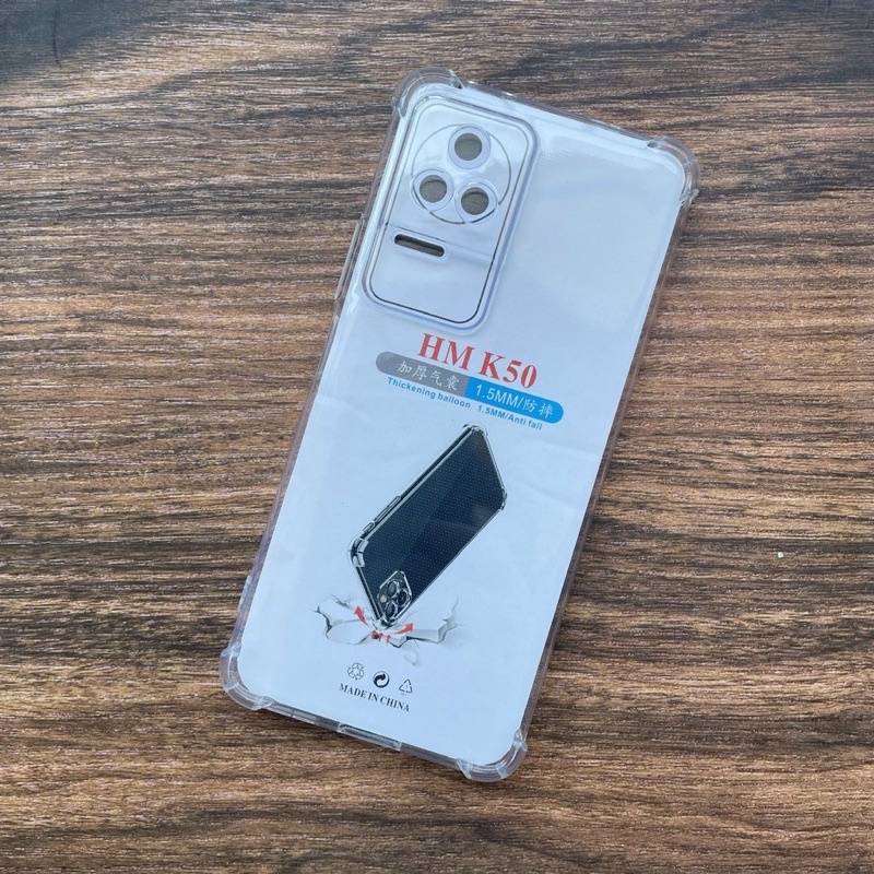Ốp lưng dẻo chống sốc cho Xiaomi K50/ K50 Pro bo cao 4 góc bảo vệ camera trong suốt