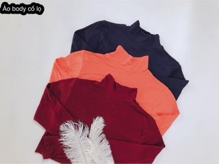 ÁO THUN BODY CỔ LỌ TAY DÀI