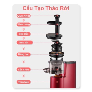 Máy ép chậm hoa quả SAVTM JE-07