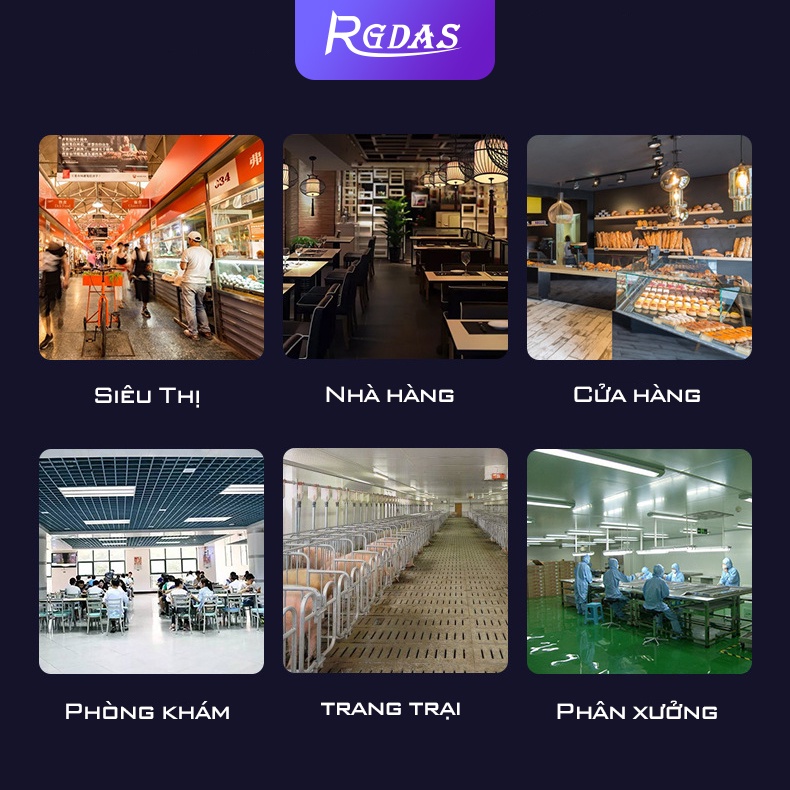 Đèn bắt muỗi bắt côn trùng RGDAS công suất lớn chuyên dùng nhà xưởng, cửa hàng, trang trại