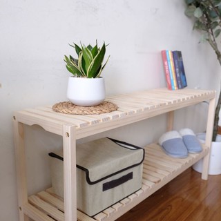 kệ giày dép gỗ thông 100cm