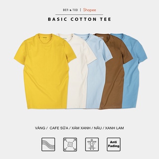 Áo thun nam cổ tròn ngắn tay Ben & Tod cotton co giãn thoáng mát 032