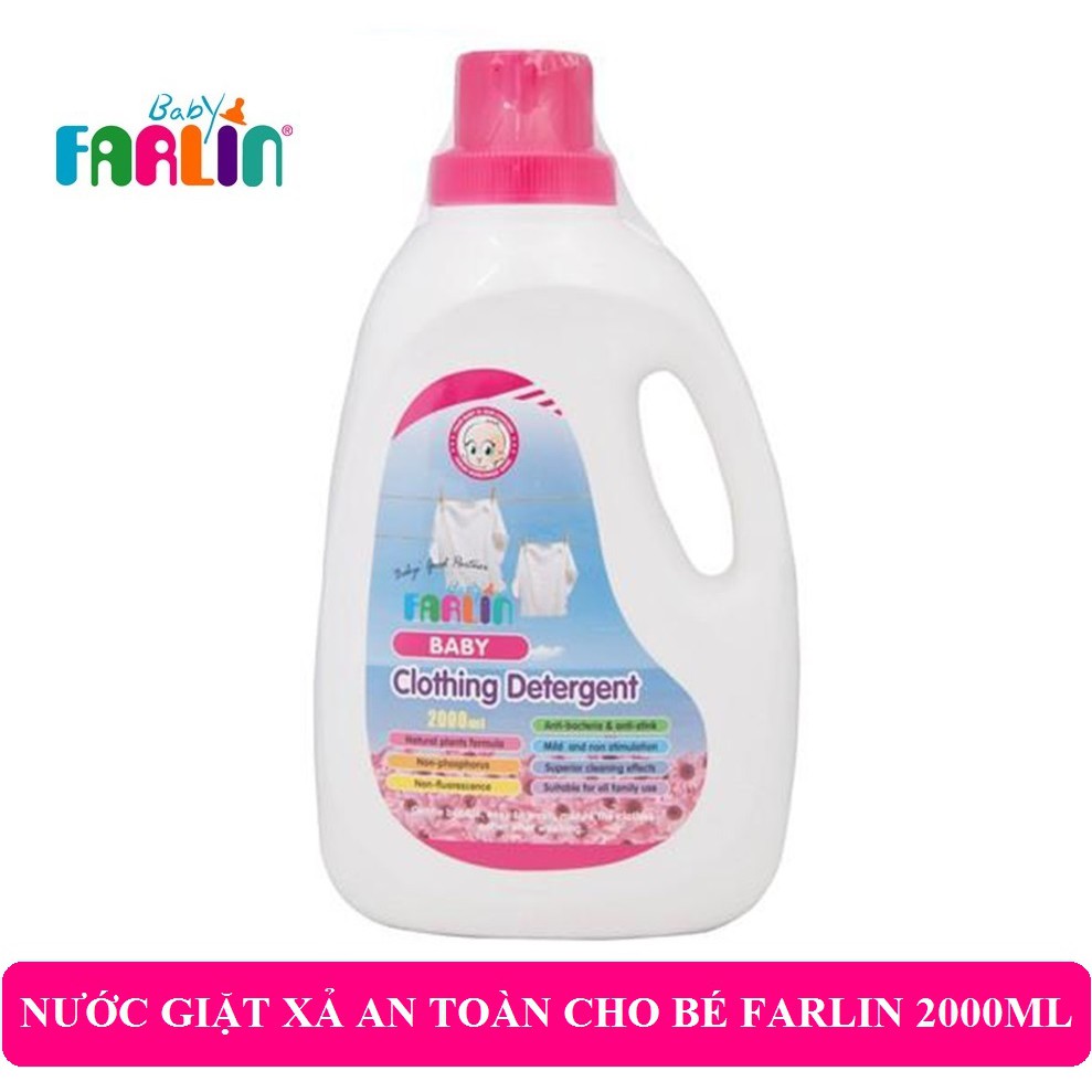 Nước giặt xả vải an toàn cho bé Farlin