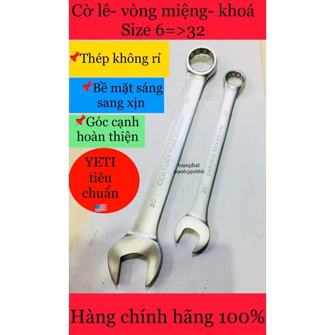 [Giá sốc] Cờ lê - vòng miệng -khoá Yeti cao cấp 30-32