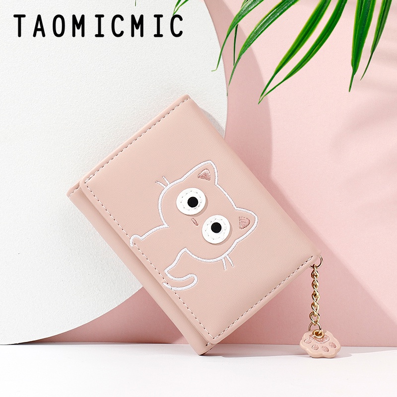 Ví ngắn nữ cầm tay mini TAOMICMIC ngắn nhỏ gọn bỏ túi nhiều ngăn thời trang cao cấp 929591 CLIDSTORE