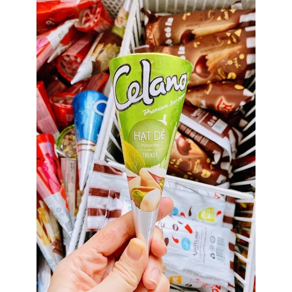 KEM ỐC QUẾ CELANO SOCOLA/HẠT DẺ/VANI/DÂU