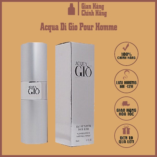 Nước Hoa Nam Acqua Di Gio Pour Homme Thơm Lâu Mini 20ml