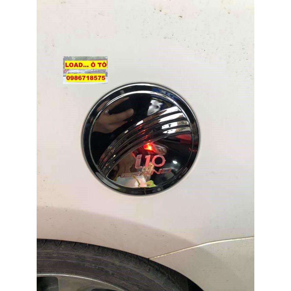 Ốp nắp bình xăng xe Hyundai I10 2022-2016 Nhựa ABS Mạ Crom Sáng Bóng