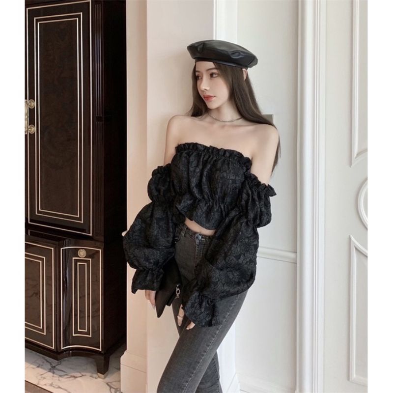 ÁO TRỄ VAI TIỂU THƯ TAY PHỒNG NHÚNG B5