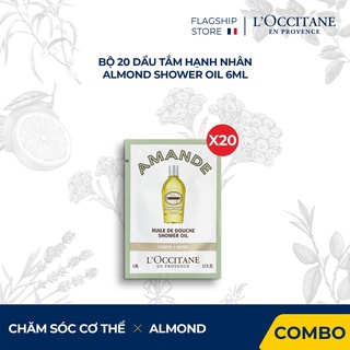 Bộ 20 Dầu Tắm Hạnh Nhân L'Occitane Almond Shower Oil 6ml (6ml X 20)