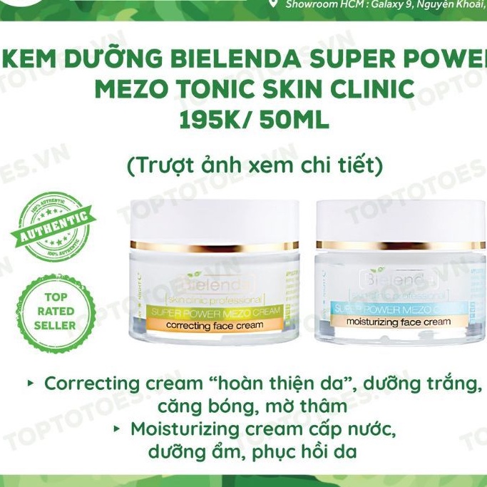 Kem dưỡng Bielenda Super Power Mezo Skin Clinic Correcting sáng da, mờ thâm