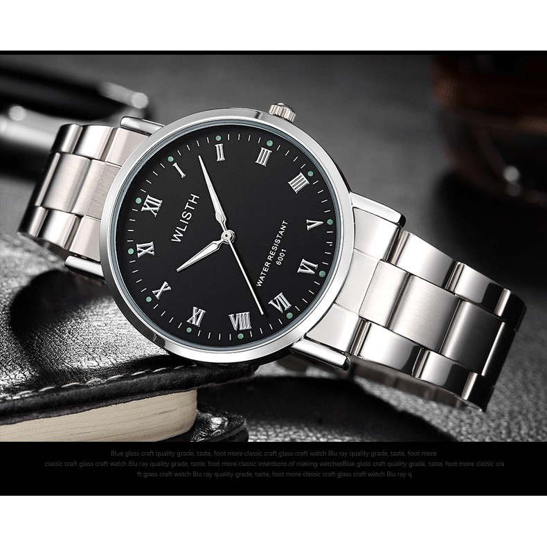 (FULL BOX) Đồng Hồ Nam WLISTH Máy Nhật Kim Dạ Quang Dây Hợp Kim Thép Không Gỉ | BigBuy360 - bigbuy360.vn