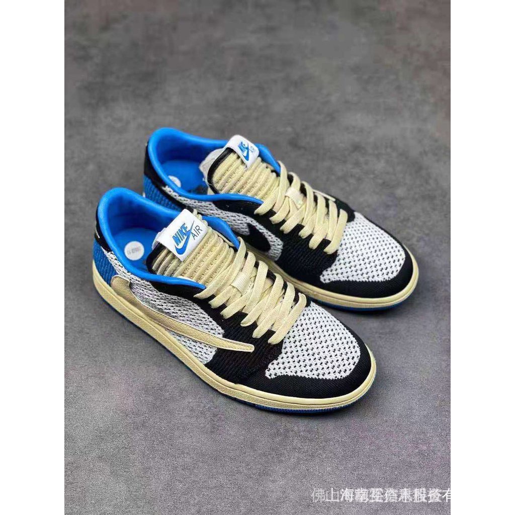 Giày Thể Thao Ike Travis Scott X Air Jordan 1 low Aj1 RZ1P Thời Trang Dành Cho Cặp Đôi
