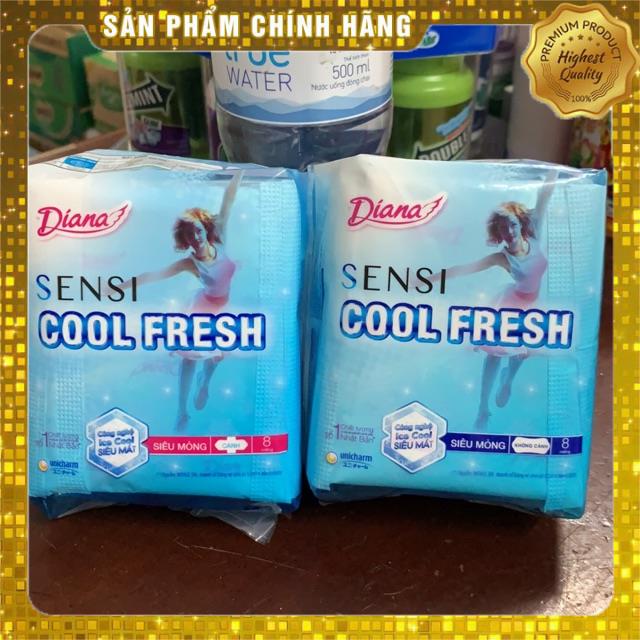 Gói 8 Miếng Băng Vệ Sinh Diana Cool Fresh Siêu Mỏng