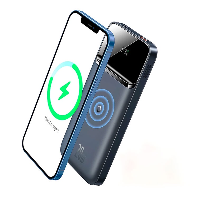 Pin dự phòng sạc không dây tích hợp nam châm PD 20W Baseus Magnetic Wireless Quick Charging Power Bank(10000mAh, PD 20W)