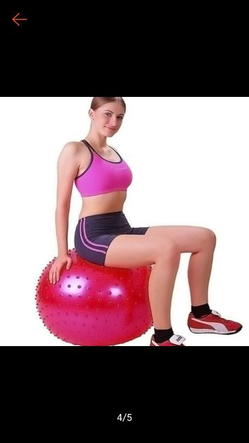 Bóng gai tập yoga, khu vui chơi, hàng nhập khẩu loại to phi 75cm hàng ảnh thật giao màu ngẫu nhiên