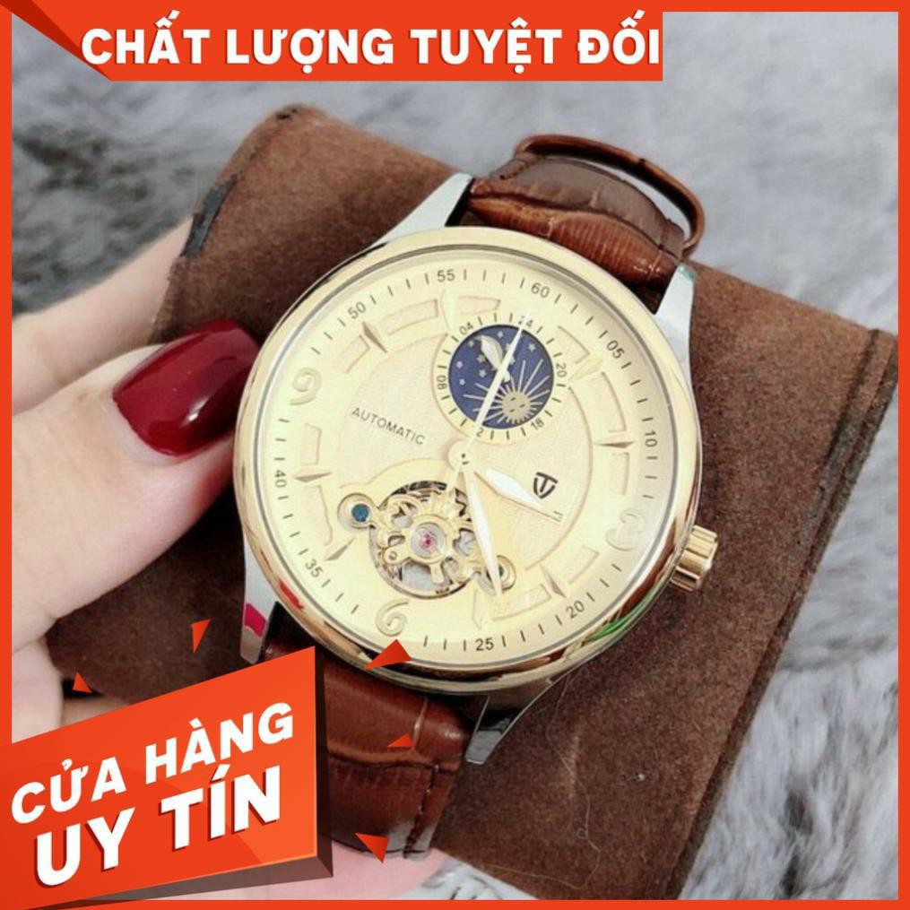 Đồng Hồ Nam Cơ Tự Động CHÍNH HÃNG TEVISE-T7 Dây Da Cao Cấp, Chống nước, Chống xước, Sang trọng, Nam Tính
