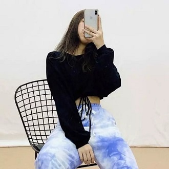 Áo Croptop Chốt Eo Chun Rút Dây Dáng Rộng- Áo Crt Tay Dài Unisex Nam Nữ Uzzlang (có quà tặng) - METSHOP