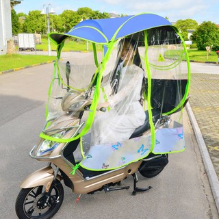 Mái hiên xe máy, bạt che nắng inox, kính chắn gió, phào chỉ bạt phủ xe máy dù che mưa