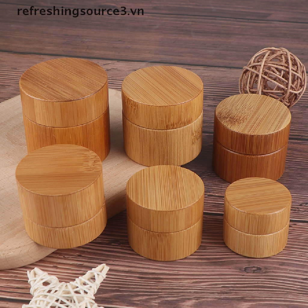 Ống tre đựng mỹ phẩm kem dưỡng chăm sóc móng tiện lợi