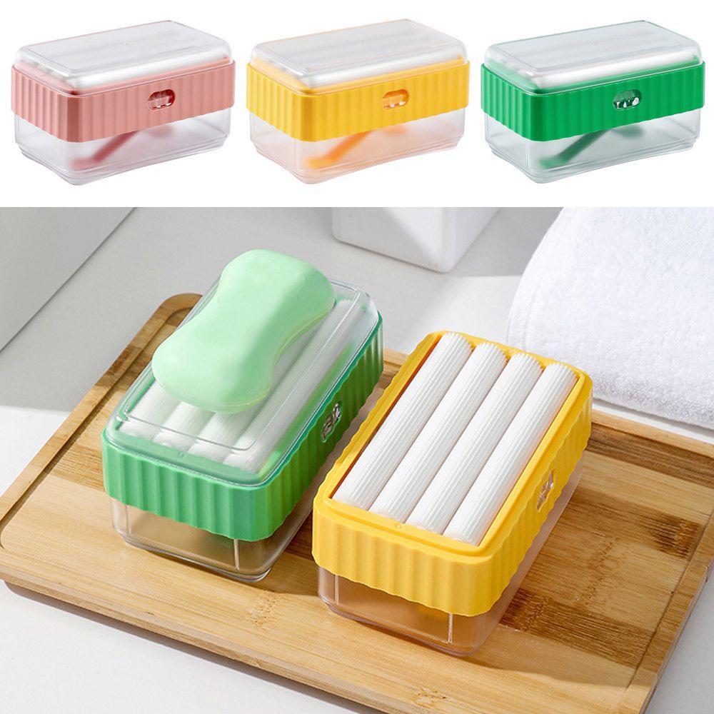 PINEVN Bình Đựng Xà Phòng Rửa Chén Dạng Bơm Kèm Cọ Vệ Sinh Tiện Dụng