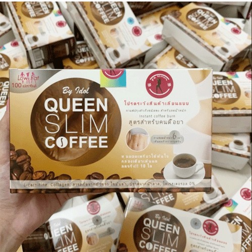 Trà giảm cân-Queen slim coffee- Hộp 10 gói x 15gr